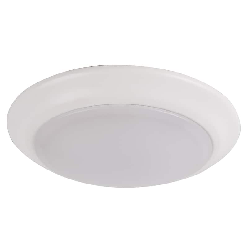 1 Light LED Flush Mount Ceiling light in Matte White