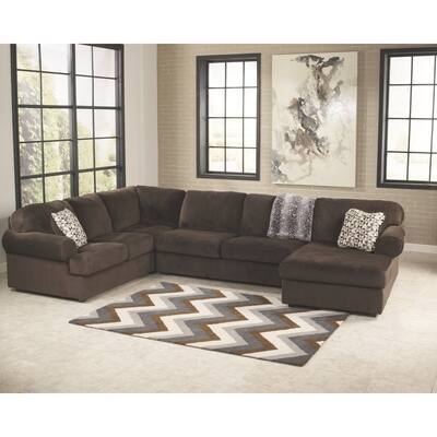 Jessa Place Chocolate 3-Piece Sectional