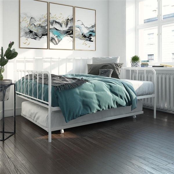 Porch & Den Alderview Metal Daybed and Twin Trundle Set. Opens flyout.