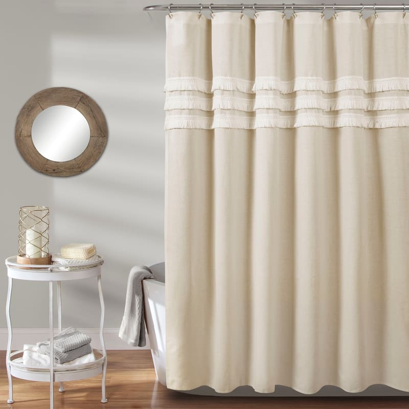 Porch & Den Kinney Tassel Shower Curtain
