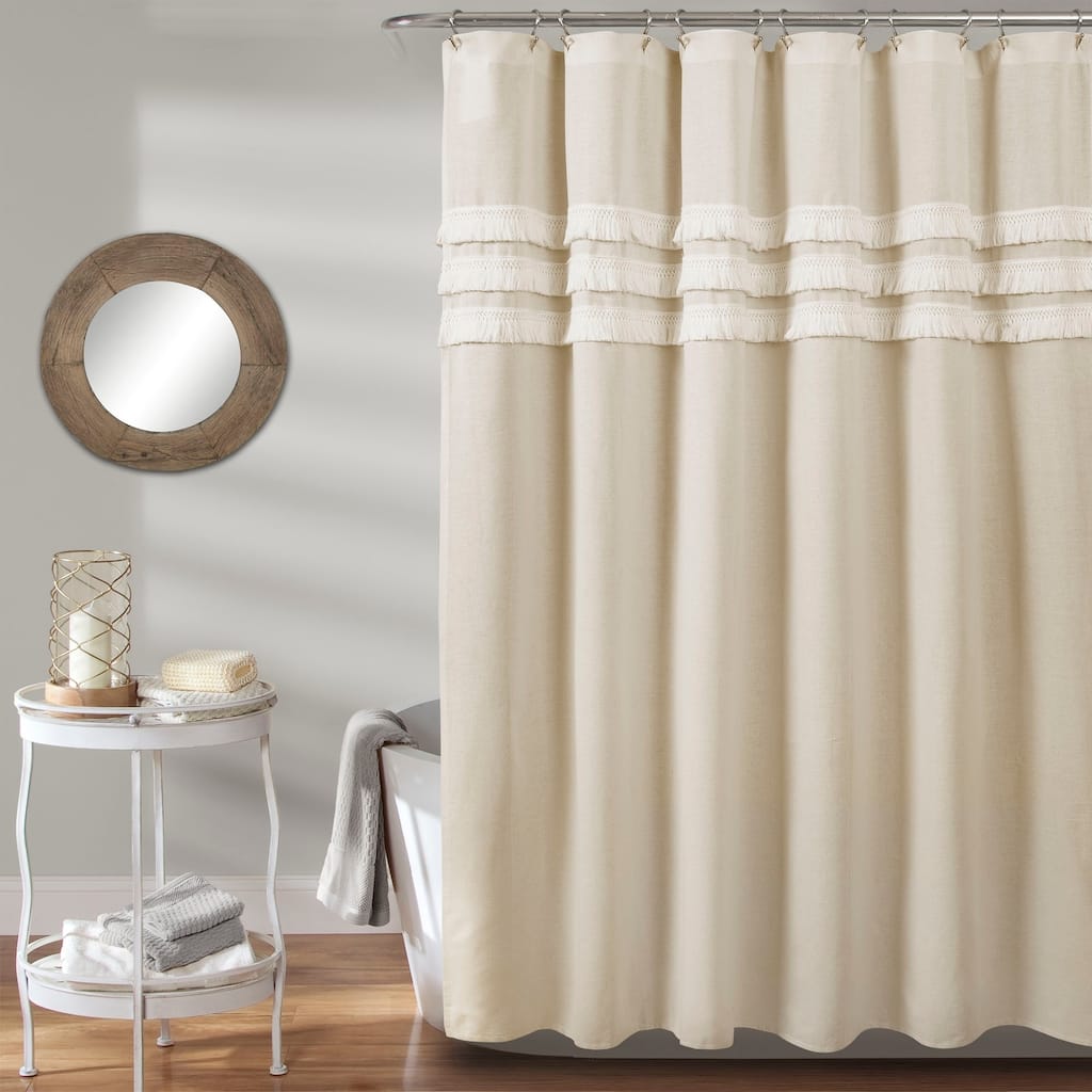 Porch & Den Kinney Tassel Shower Curtain