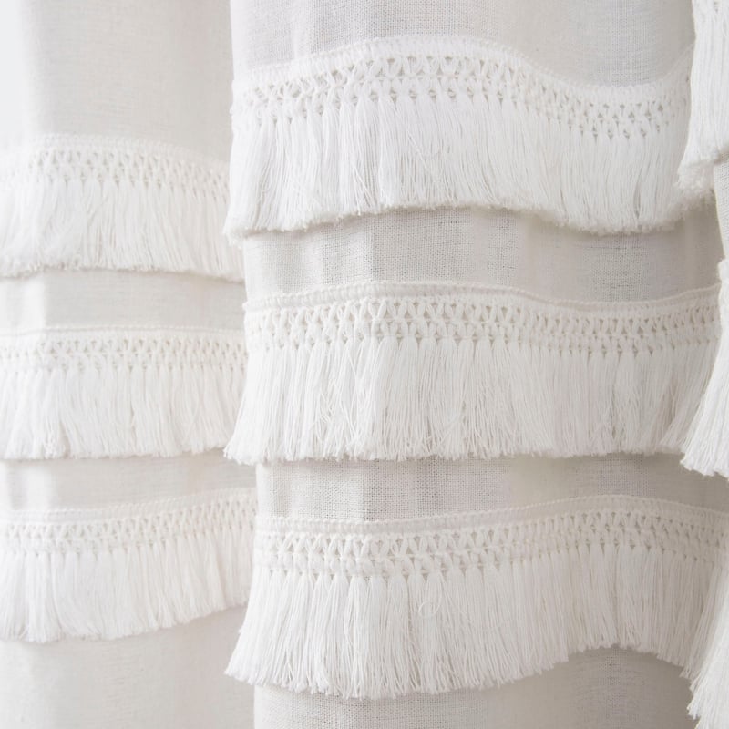 Porch & Den Kinney Tassel Shower Curtain