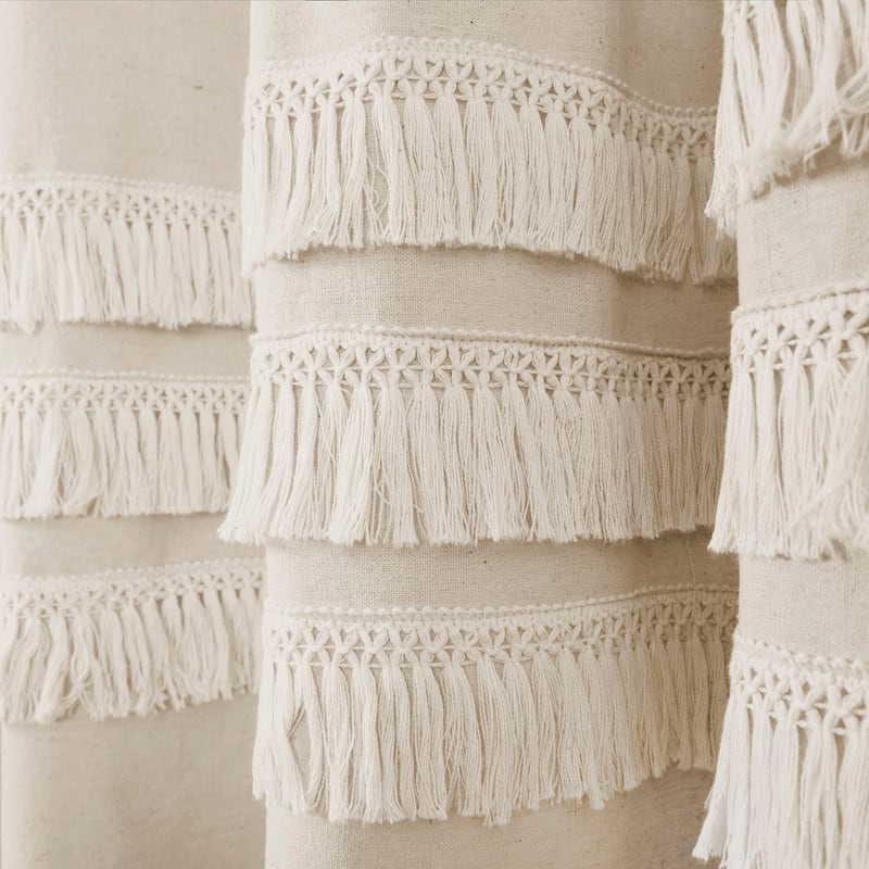 Porch & Den Kinney Tassel Shower Curtain