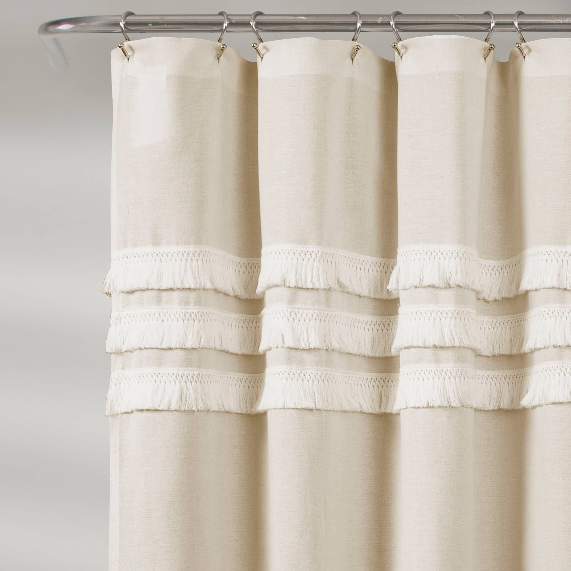 Shop Porch Den Kinney Tassel Shower Curtain On Sale Free