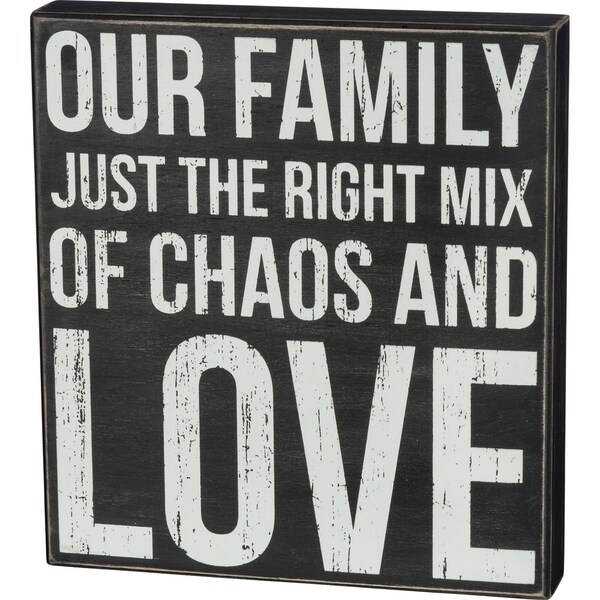 Box Sign - Chaos and Love