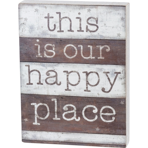 Box Sign - This Is Our Happy Place
