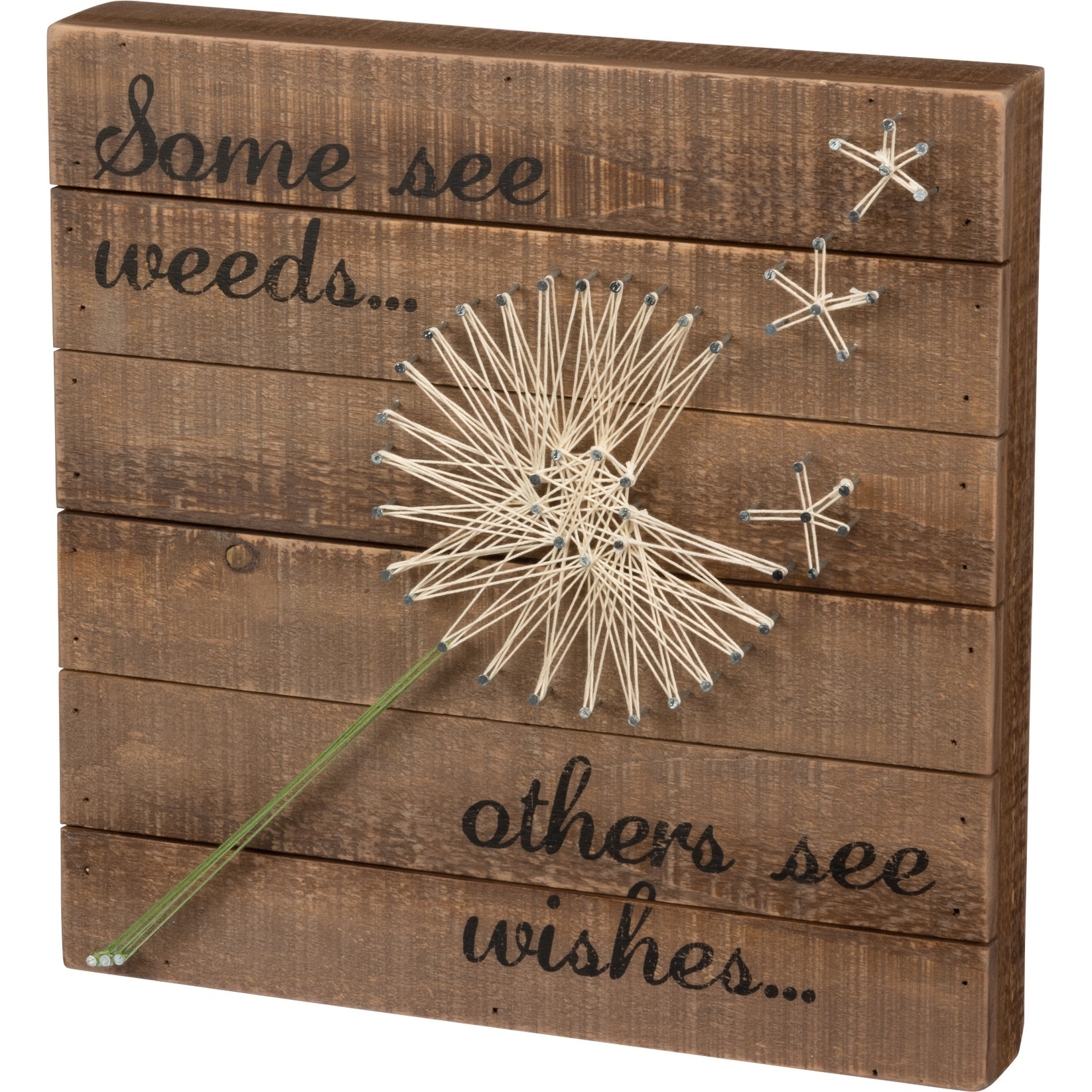 Shop String Art Some See Weeds Others See Wishes Overstock 26459188