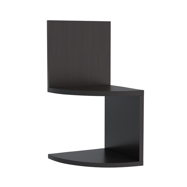 Books Lavish Home Floating Corner Shelf 2 Tier Wall Shelves With Books Lavish Home Floating Corner Shelf