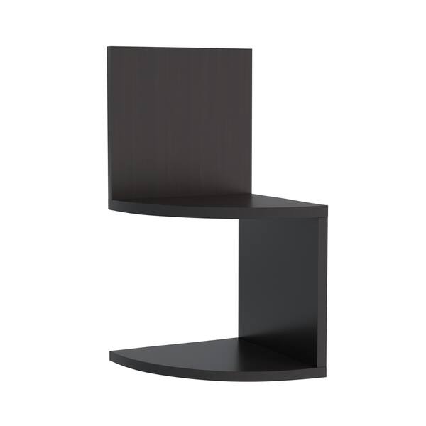 Shop Floating Corner Shelf 2 Tier Wall Shelves With Hidden