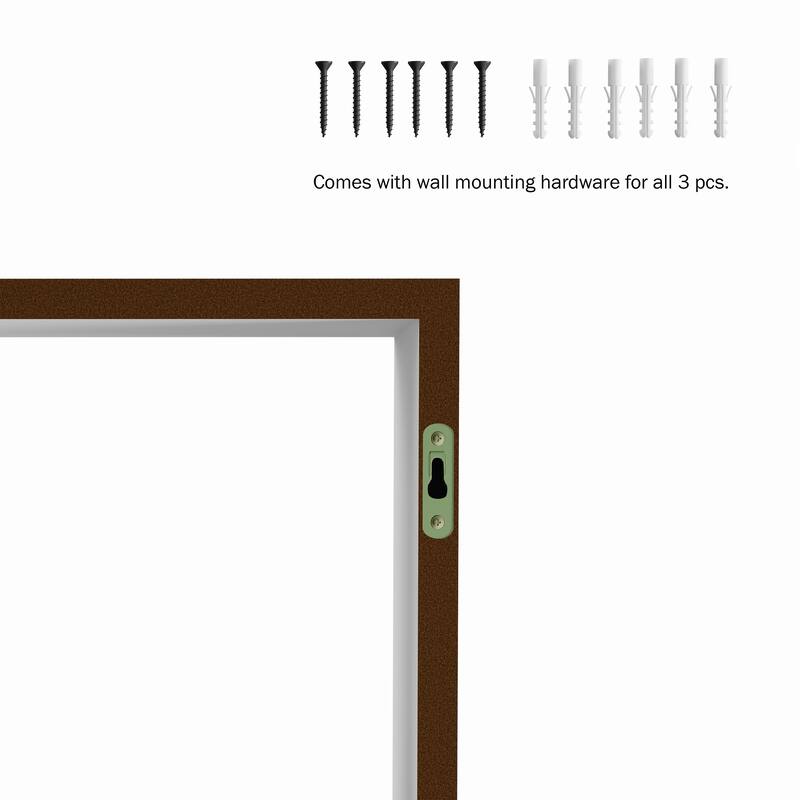 Floating Shelves- Cube Wall Shelf Set with Hidden Brackets, 3 Sizes by Lavish Home