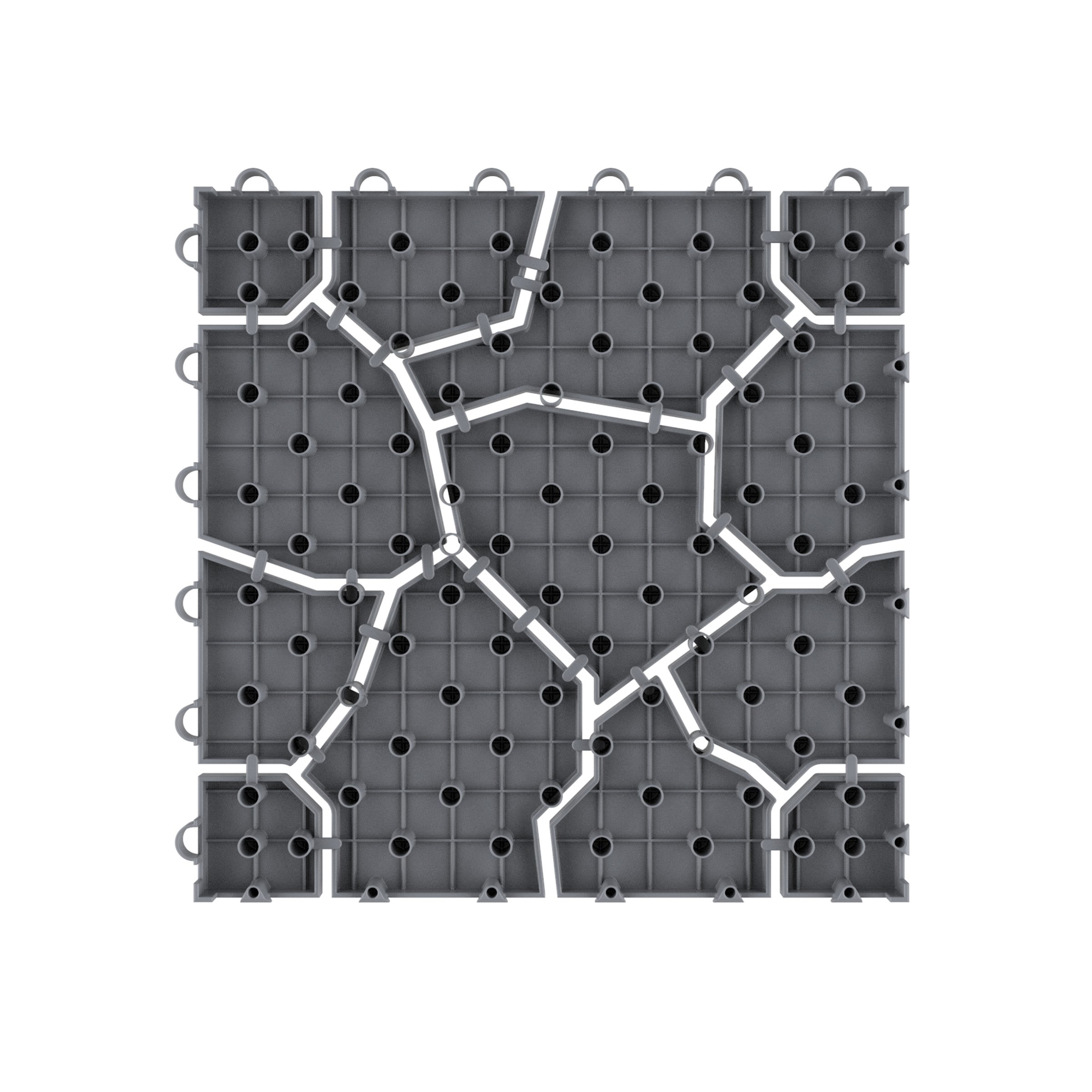 Shop Black Friday Deals On Patio And Deck Tiles Set Of 6 Interlocking Stone Look Outdoor Flooring Pavers By Pure Garden On Sale Overstock 26459216