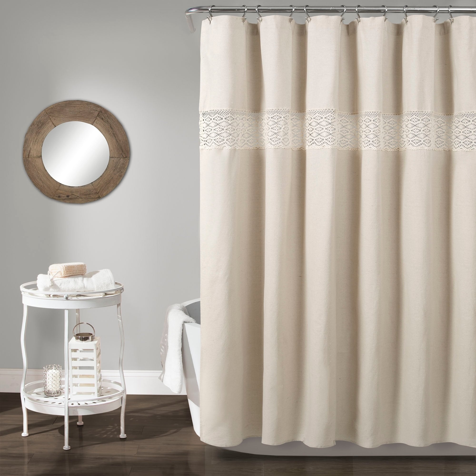 Lush Decor Dana Lace Shower Curtain