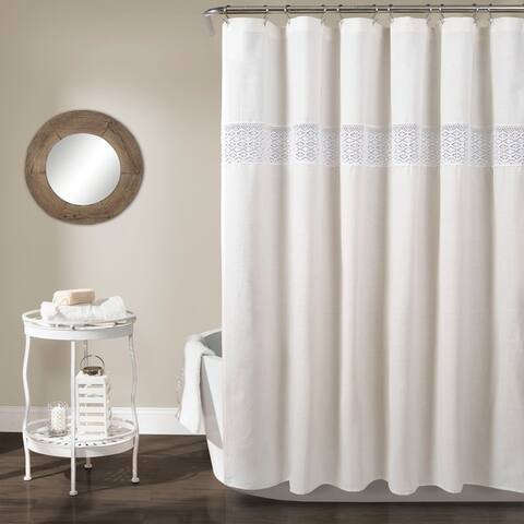 White Lush Decor Shower Curtains Out Of Stock Included Find