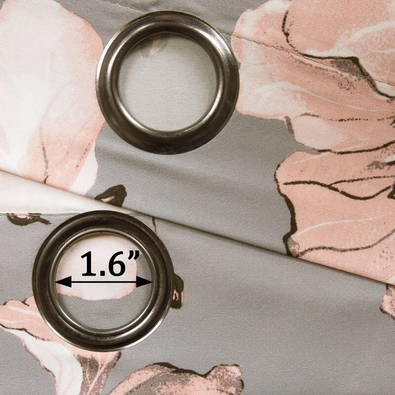 Silver Orchid Lane Blackout Window Curtain Panel Pair