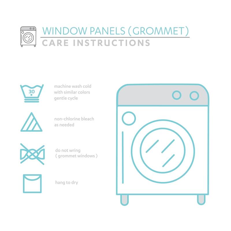 Silver Orchid Lane Blackout Window Curtain Panel Pair