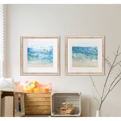 Sea Glass Summer I -2 Piece Set - 16 x 16