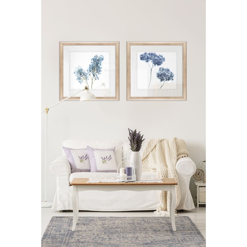 Gorgeous Blue II -2 Piece Set - 16 x 16