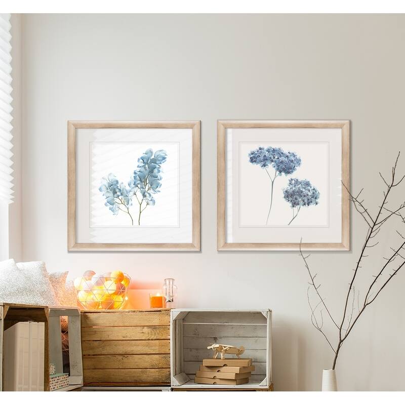 Gorgeous Blue II -2 Piece Set - 16 x 16