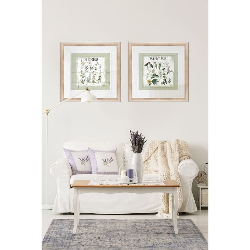 Shiplap Herbs -2 Piece Set - 16 x 16