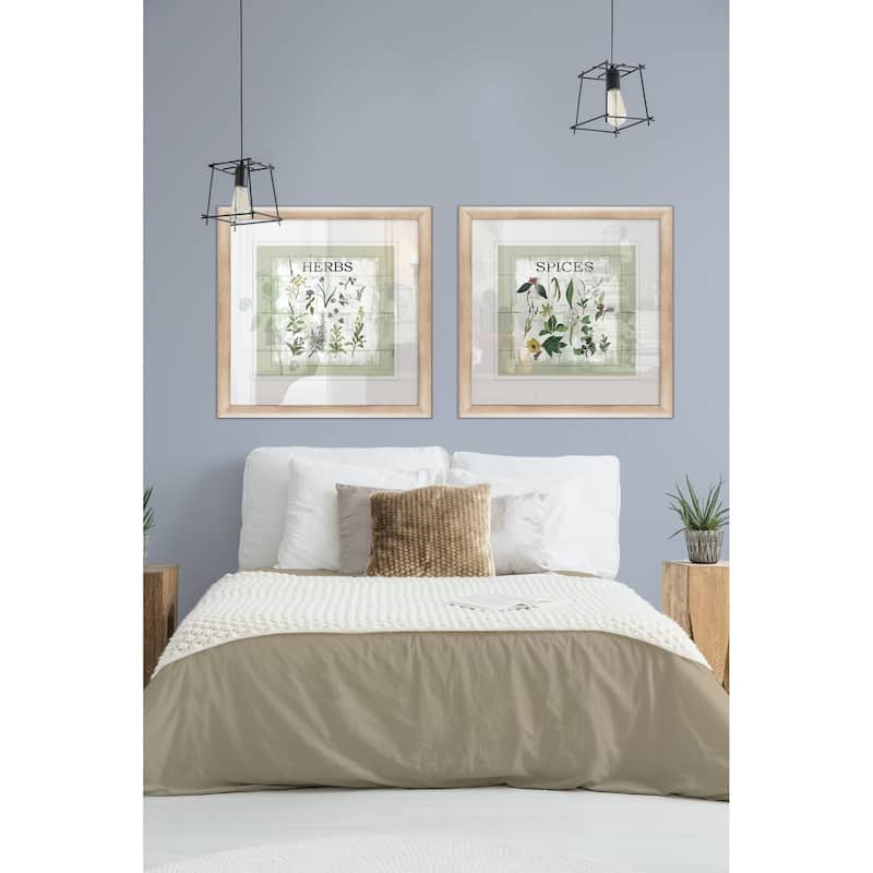 Shiplap Herbs -2 Piece Set - 16 x 16