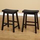 Simple Living Belfast 24-inch Saddle Stool (Set of 2) - Thumbnail 1