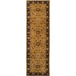 Hand tufted Camelot Gold Floral Wool Rug (2'6 x 8') Runner Rugs