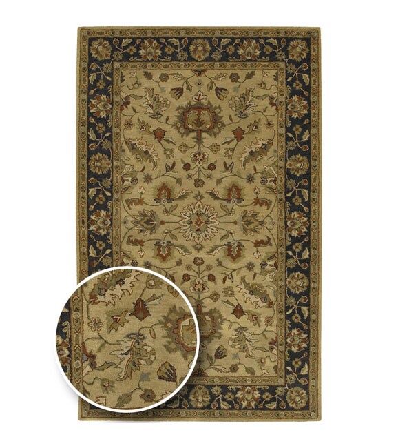 Traditional Hand tufted Camelot Collection Wool Rug (6 X 9)
