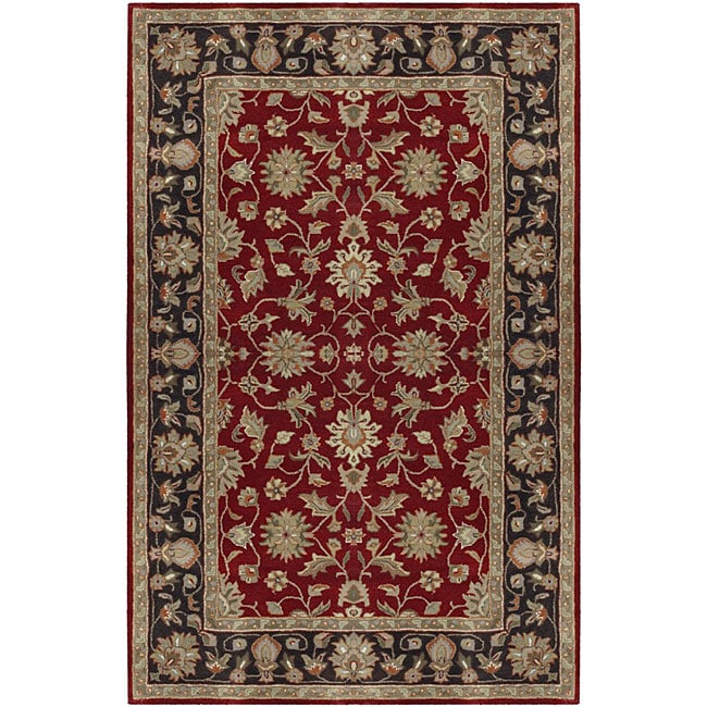 Hand tufted Camelot Red Wool Rug (4 X 6)