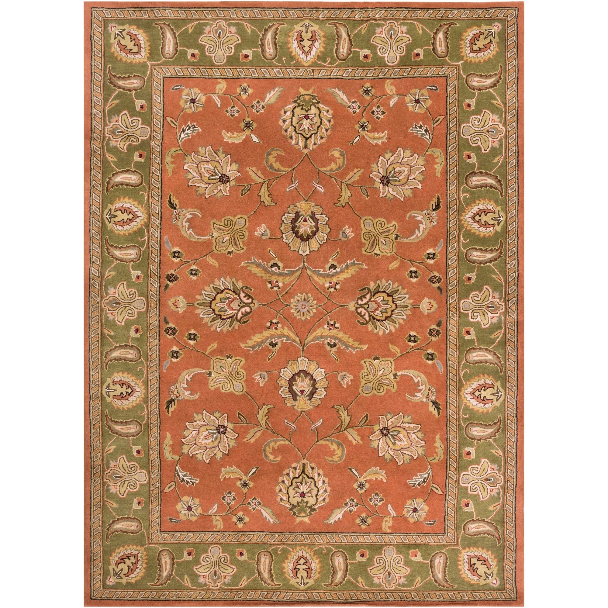 Hand tufted Camelot Collection Wool Area Rug (8 X 11)