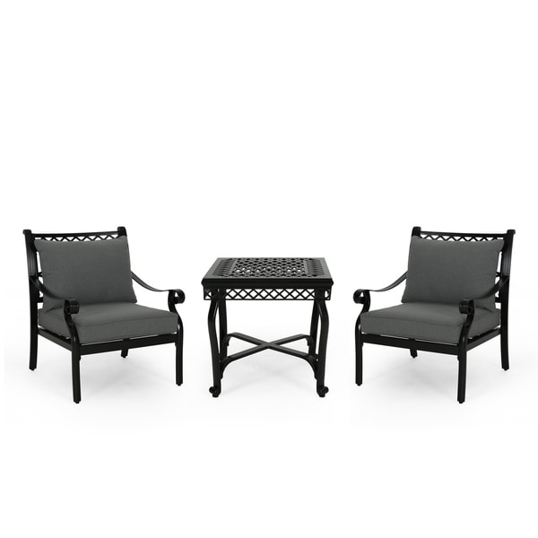 Westlake Outdoor Aluminum Club Chair And Table Set By Westlake Outdoor Aluminum Club Chair And Table Set By Christopher Knight Home