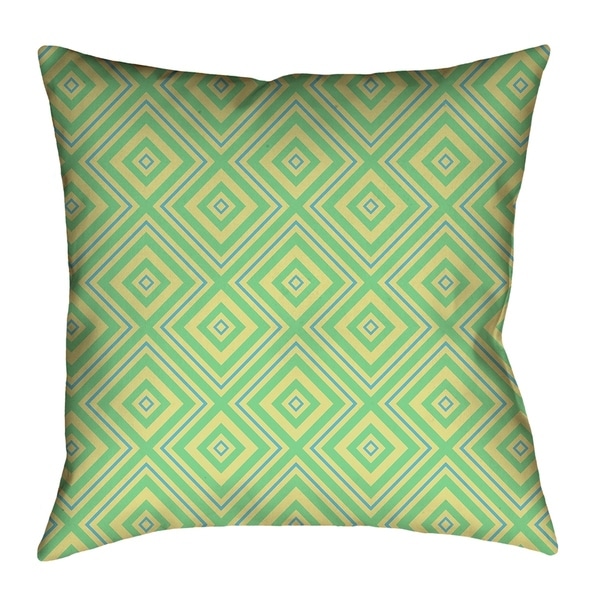 Katelyn Elizabeth Green Blue Square Lattice Pillow Cover Katelyn Elizabeth Green Blue Square Lattice Pillow Cover Only Faux Suede Free Shipping Today 26476921