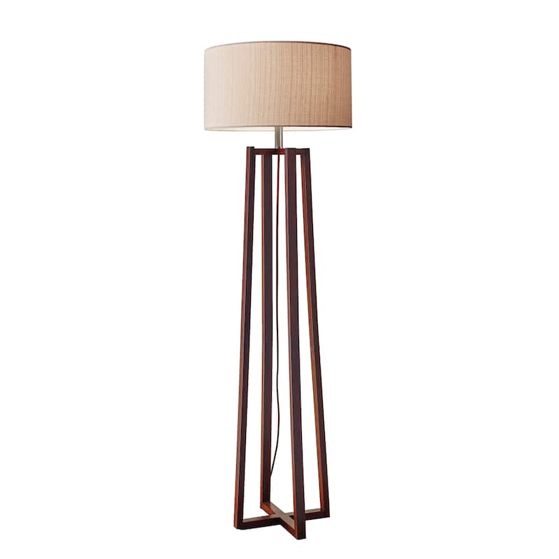 Carson Carrington Riga 60-inch Walnut Floor Lamp