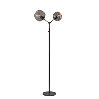 Carbon Loft Wiig Matte Black 2 Light 72 Inch Tall Tree Floor Matte Black 2 Light 72 Inch Tall Tree