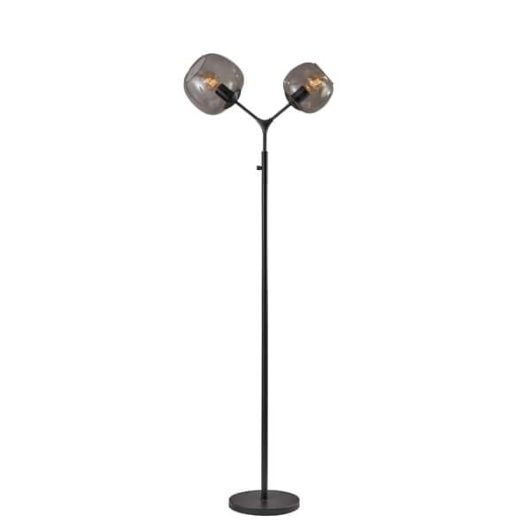 Carbon Loft Wiig Matte Black 2 Light 72 Inch Tall Tree Floor Light 72 Inch Tall Tree Floor
