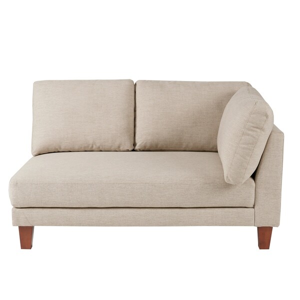 INK+IVY Jimbo Natural Right Hand Sectinal Loveseat - 58"W x 34.75"D x 32.75"H