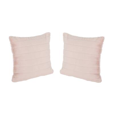 Columbina Faux Fur Short Hair Pillow Cover Only (Set of 2) by Christopher Knight Home