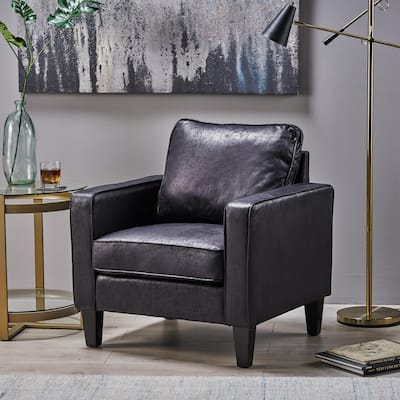 Beeman Contemporary Microfiber Club Chair by Christopher Knight Home