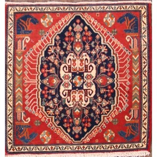 Shop Turkoman Bokhara Hand Made Wool Vintage Area Rug Persian 5 0 X 4 5 Square Overstock 25638420