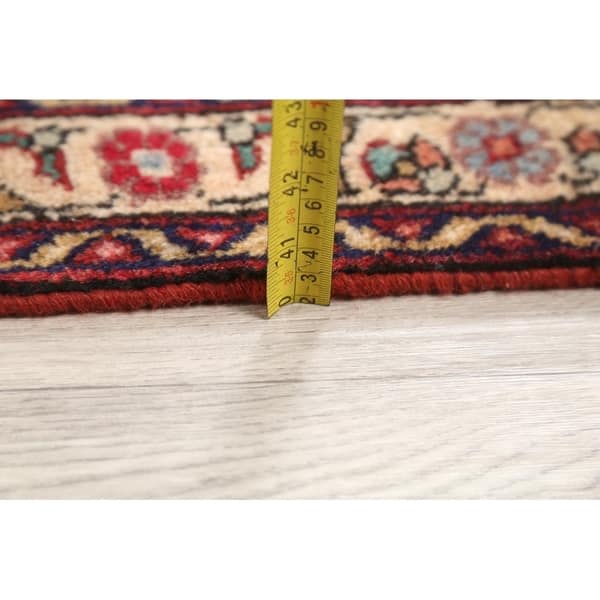 Vintage Traditional Tabriz Persian Handmade Wool Area Rug Geometric - 12'10" x 9'9"