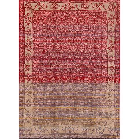 Handmade Woolen Traditional Modern Persian Area Rug Tribal Carpet - 6'11" x 4'10"