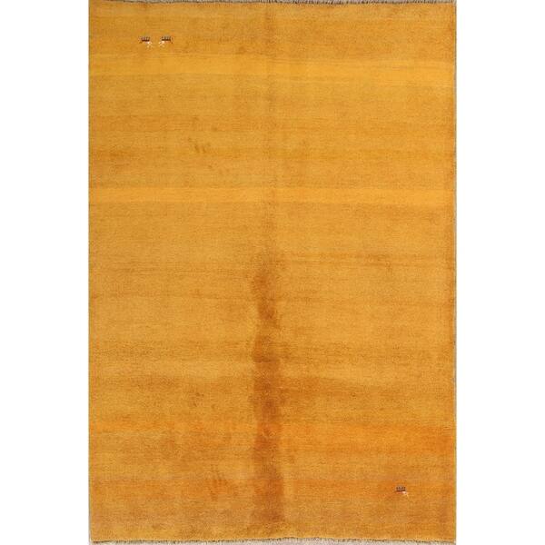 Gabbeh Shiraz Hand Knotted Wool Persian Modern Solid Area Rug 9 8 X 6
