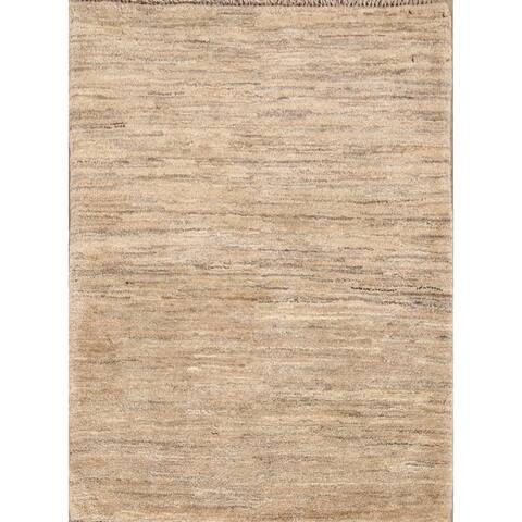 Qashqai Gabbeh Shiraz Hand Knotted Wool Persian Modern Area Rug - 3'10" x 2'10"