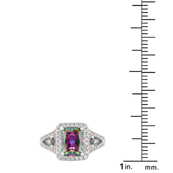 CloseoutWarehouse Embraced Marquise Mystic Simulated Topaz Cubic Zirconia Ring Sterling Silver 925 CloseoutWarehouse Embraced Marquise Mystic Simulated Topaz Cubic Zirconia Ring Sterling Silver 925