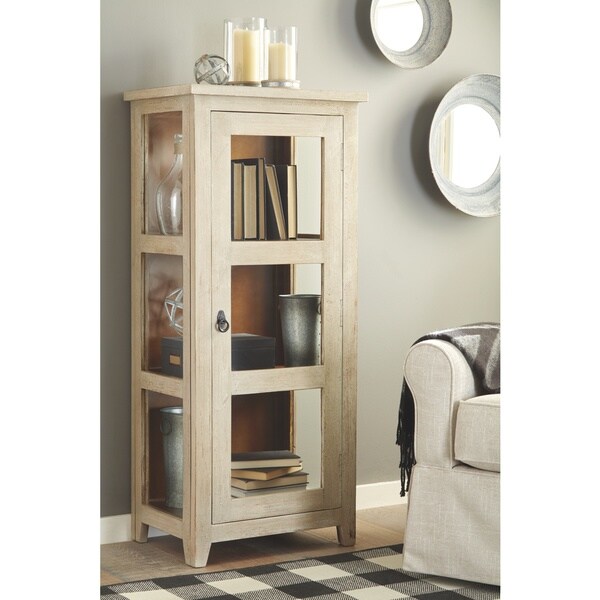 Kayton Antique Gray Casual Accent Cabinet