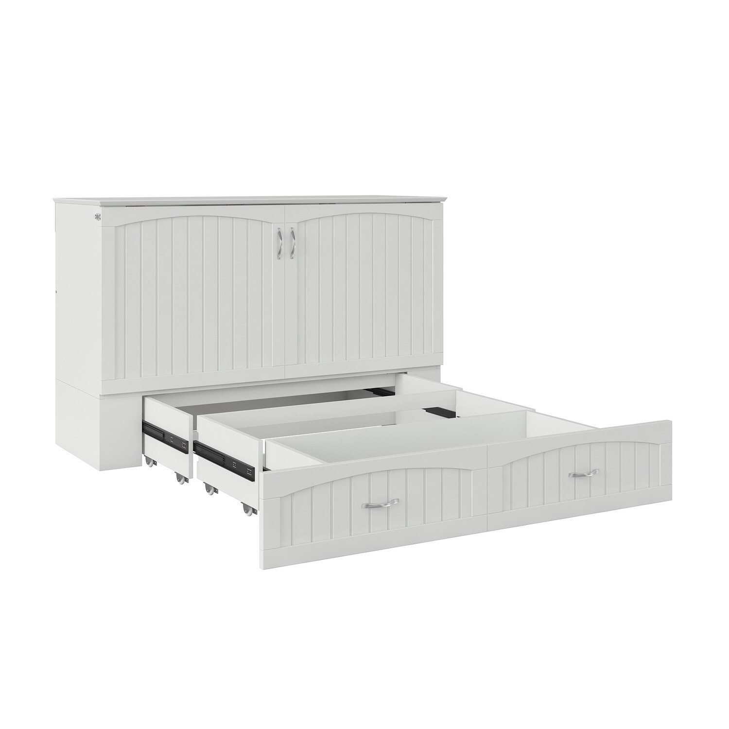 Shop Southampton Murphy Bed Chest Queen White With Charging