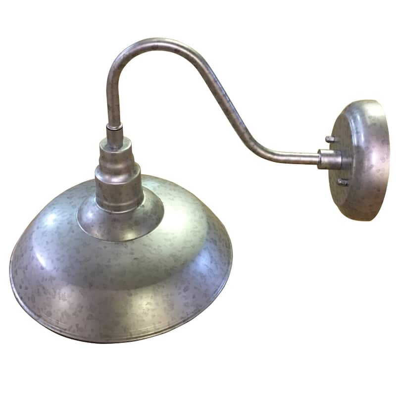 1 Light Outdoor Wall Lighting in Galvanized finish