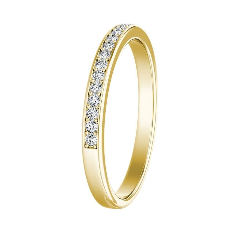 Auriya 1/5ctw Diamond Wedding Band 14k Gold