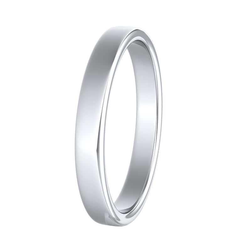 Auriya Classic 18k Gold Wedding Band Plain High Polish