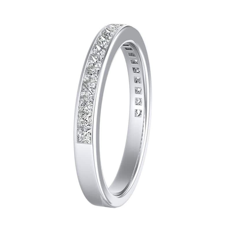 Auriya 5/8ctw Princess-Cut Diamond Wedding Band Platinum