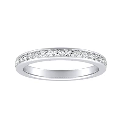 Auriya Platinum 1/4ctw Round Diamond Wedding Band